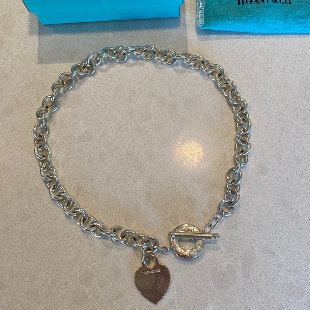 Tiffany toggle heart necklace Vintage